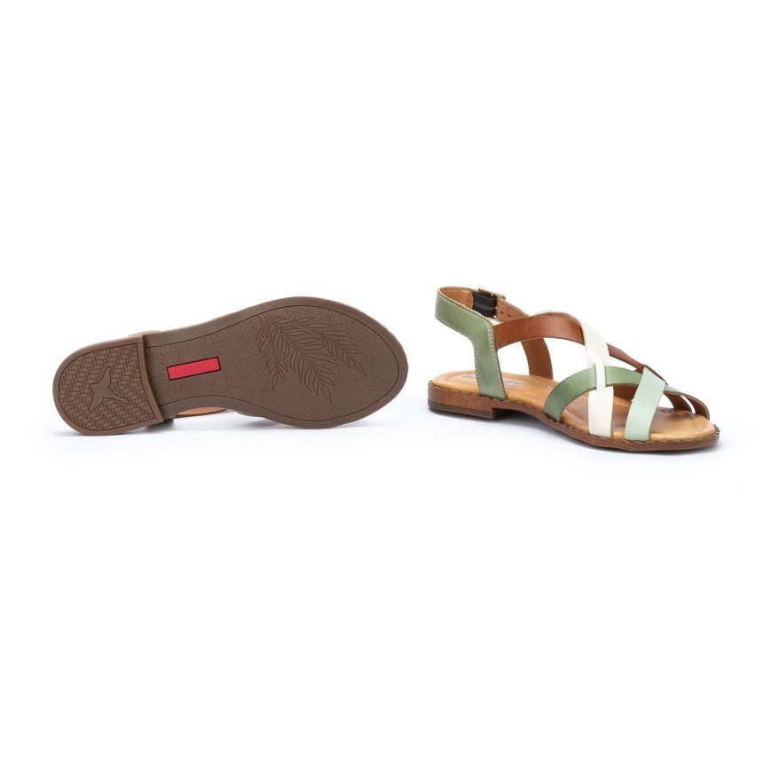 Women's Pikolinos ALGAR Flat Sandals Multicolor | NZ U5A87Q2